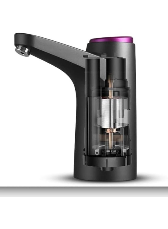 Quality Life Electric Water Dispenser Smart Bottled Water Pump Automatic Water Bottle Pump USB Rechargeable Water Dispenser (Color : Black, Size : One size) - Image 3
