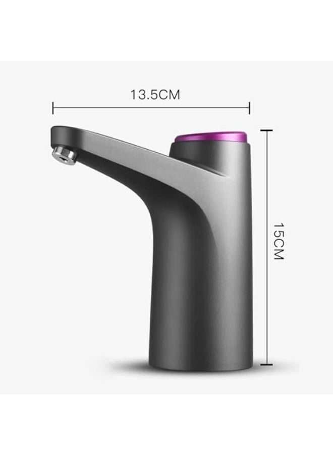 Quality Life Electric Water Dispenser Smart Bottled Water Pump Automatic Water Bottle Pump USB Rechargeable Water Dispenser (Color : Black, Size : One size) - Image 1