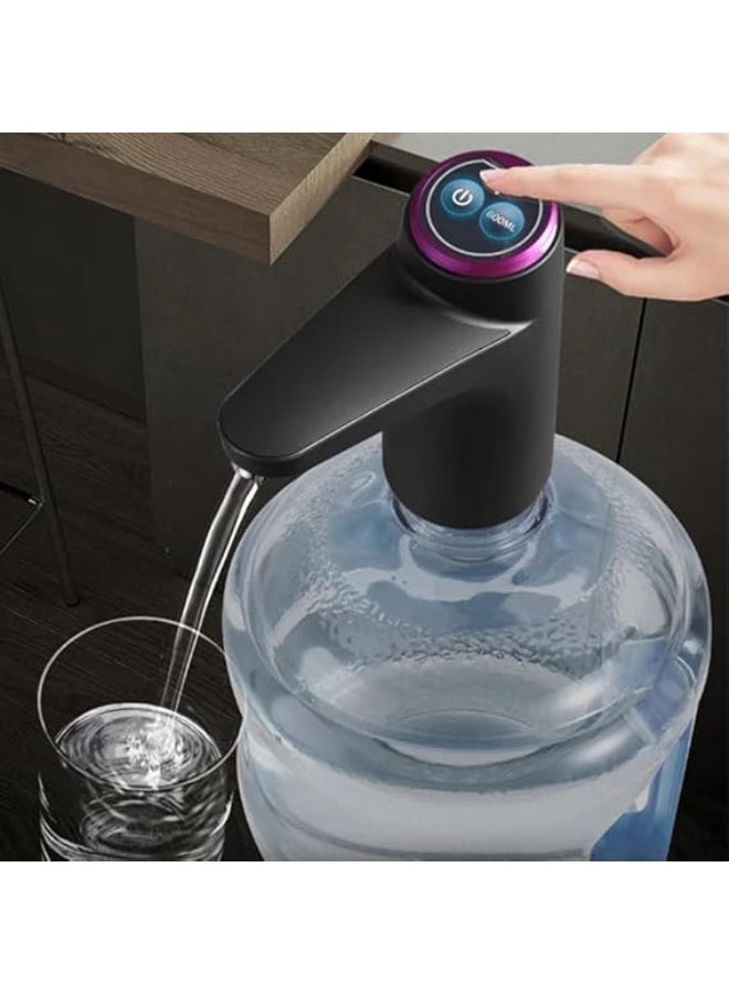 Quality Life Electric Water Dispenser Smart Bottled Water Pump Automatic Water Bottle Pump USB Rechargeable Water Dispenser (Color : Black, Size : One size) - Image 4