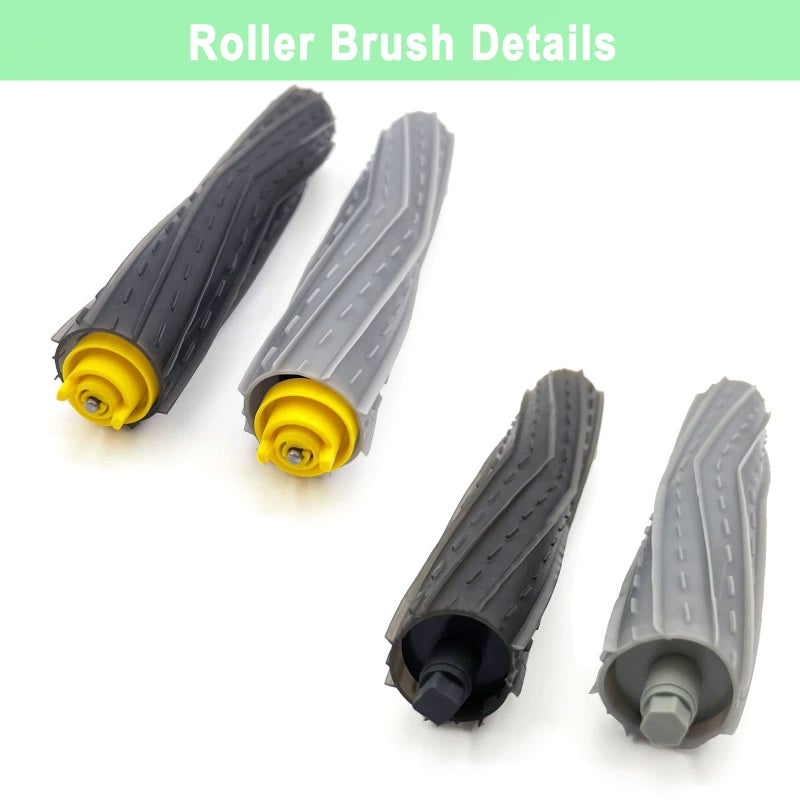 Tivcroxs 18 Pack Replacement Parts Compatible with iRobot Roomba 800 900 Series 805 850 860 861 864 866 870 871 880 890 891 960 980 981 985 961 Vacuum Accessories,2 Set Roller Brushes,8 Filters,8 Side Brushes - Image 3