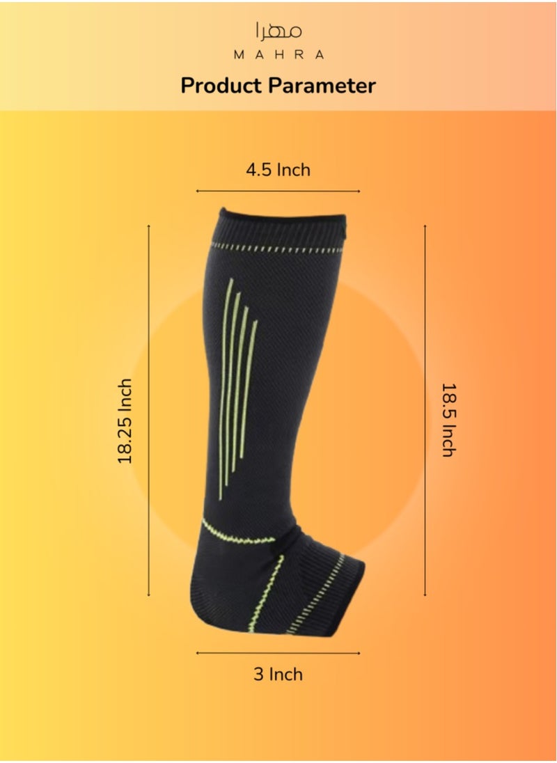 Generic Pack of 2 | Extended Ankle Brace | Non-Slip, Breathable, and Flexible Compression for Athletic Use, Pain Alleviation, Swelling Reduction, Injury Rehabilitation | Unisex Adjustable Ankle Support for Enhanced Stability  - Image 2
