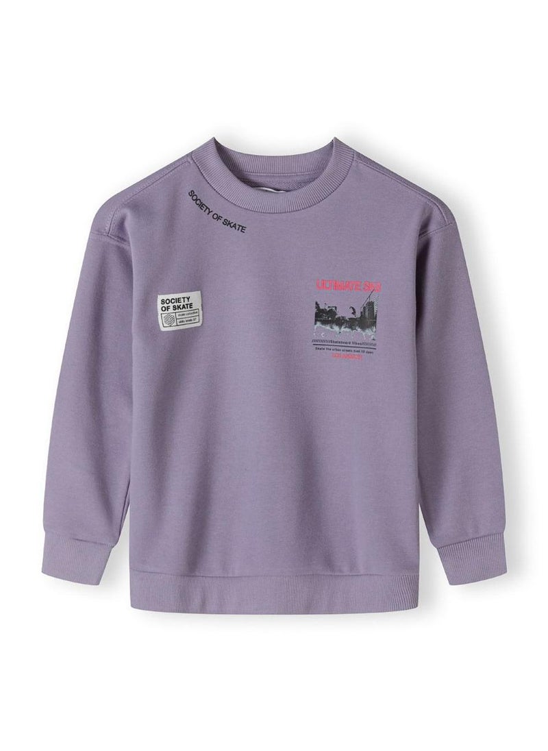 MINOTI Boys Crew Sweatshirt with Print  - Image 3