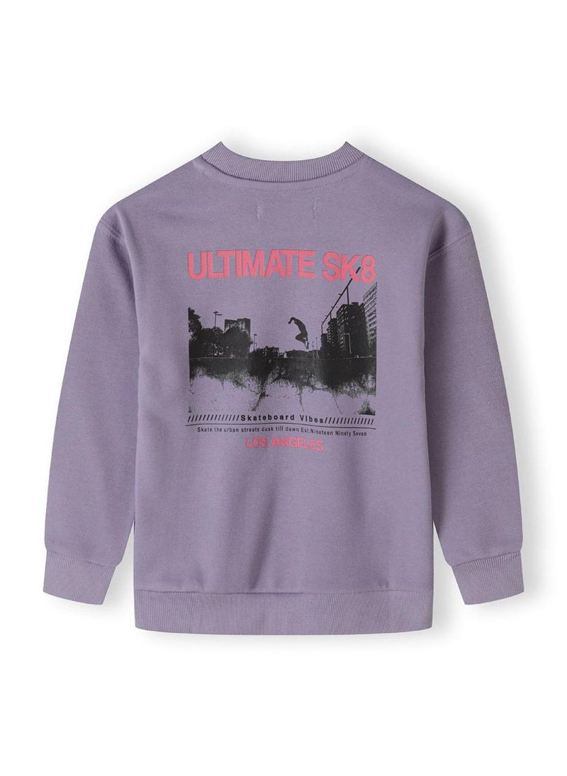 MINOTI Boys Crew Sweatshirt with Print  - Image 4