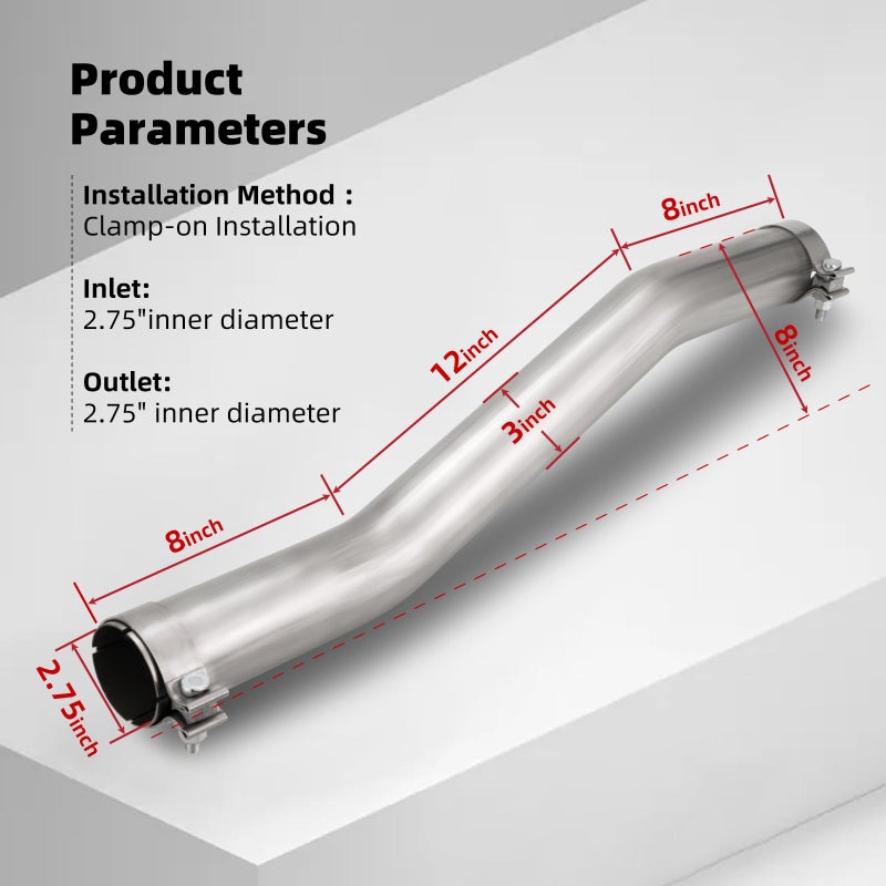 A-KARCK Performance Exhaust Tail Pipe Muffler for 2014-2021 Silverado 1500/Sierra 4.3L V6 and 5.3L V8 - Image 3
