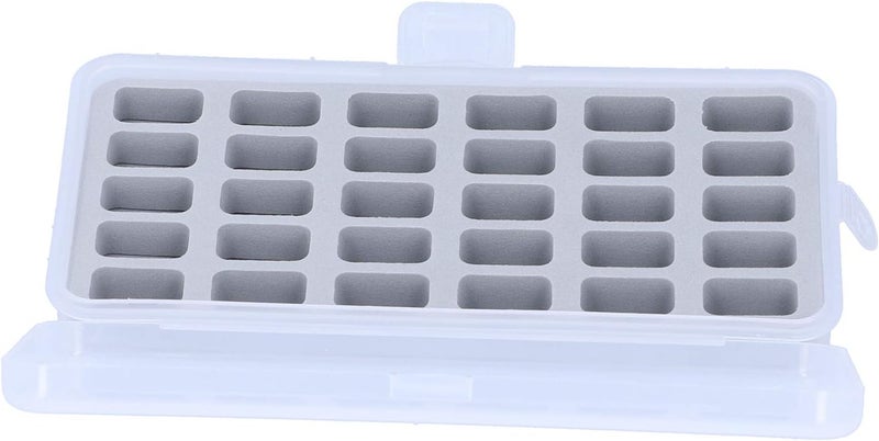 Tnfeeon Bobbin Box 30 Slot Transparent Plastic Organizer Case with Clear Window for Sewing Machine Spools Storage and Craft Thread - Image 3