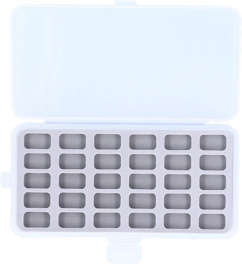 Tnfeeon Bobbin Box 30 Slot Transparent Plastic Organizer Case with Clear Window for Sewing Machine Spools Storage and Craft Thread - Image 5