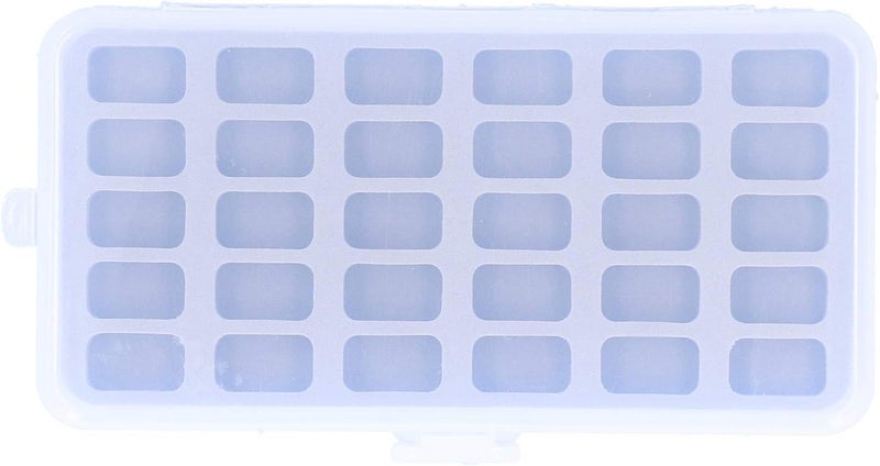 Tnfeeon Bobbin Box 30 Slot Transparent Plastic Organizer Case with Clear Window for Sewing Machine Spools Storage and Craft Thread - Image 2