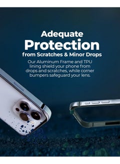 Raegr RAEGR iPhone 15 Pro Case | Anodized Aluminum Bumper | Supports Mag-Safe Wireless Charging | Edge Armor Protective Minimal Case Designed for iPhone 15 Pro (6.1-Inch) (2023) - Sierra Blue RG10518  - Image 4