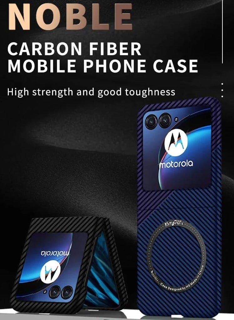 general Carbon Fiber Case Compatible with Motorola Moto Razr 60 Ultra   Thin Skin Friendly Matte Magnetic Wireless Charging Shockproof Cover - Image 2