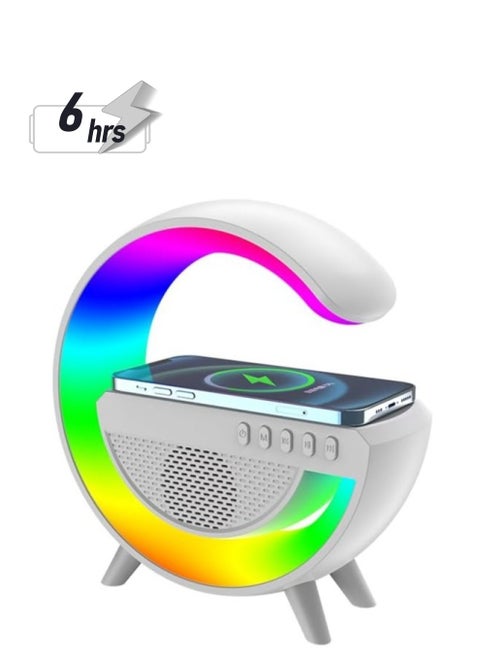 Ambient LED night lamp with wireless charger and original Bluetooth speaker