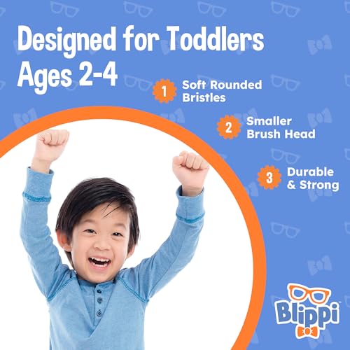 Brush Buddies Blippi Kids Toothbrushes, Manual Toothbrushes for Kids, Toothbrush for Toddlers 2-4 Years, Blippi Childrens Toothbrush, Soft Toothbrushes, 6PK - Image 3