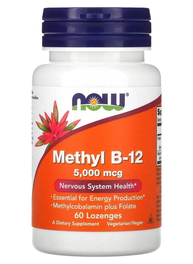now Methyl B-12 5000 mcg 60 Lozenges