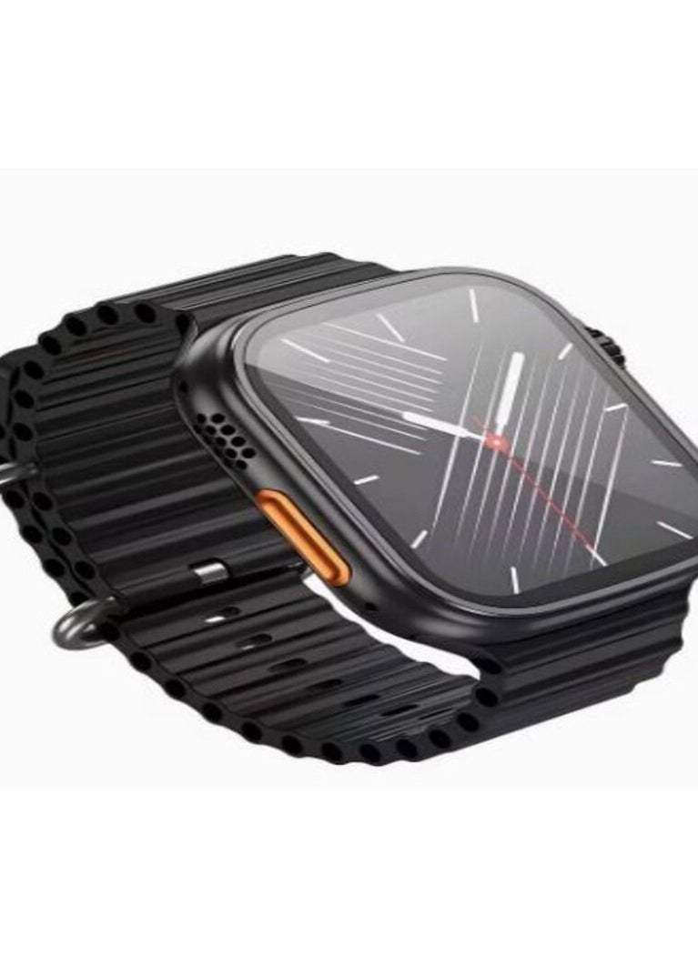 Generic - X8 Plus Ultra Wearfit Pro Space Aluminum Case 49mm Smart Watch Sport Version 2.08 Inch HD Full Screen Wireless Charging More Than 48 Function Black - Image 1