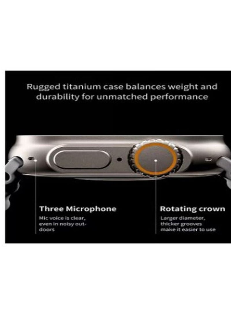 Generic - X8 Plus Ultra Wearfit Pro Space Aluminum Case 49mm Smart Watch Sport Version 2.08 Inch HD Full Screen Wireless Charging More Than 48 Function Black - Image 1
