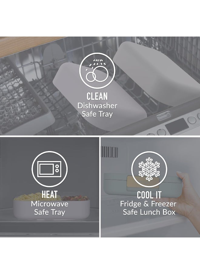 Bentgo Modern - Versatile 4-Compartment Bento-Style Lunch Box, Leak-Resistant, Ideal for On-the-Go Balanced Eating - BPA-Free, Matte Finish and Ergonomic Design (Orchid) - Image 4