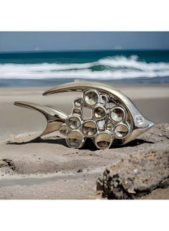 UPSCALE Upscale 13.5cm Silver Fish Showpiece - A Stunning Vaastu Symbol for Prosperity and Harmony in Your Home & Living Room Decor, Loveable  - Image 5