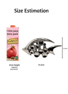 UPSCALE Upscale 13.5cm Silver Fish Showpiece - A Stunning Vaastu Symbol for Prosperity and Harmony in Your Home & Living Room Decor, Loveable  - Image 2