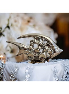 UPSCALE Upscale 13.5cm Silver Fish Showpiece - A Stunning Vaastu Symbol for Prosperity and Harmony in Your Home & Living Room Decor, Loveable  - Image 4