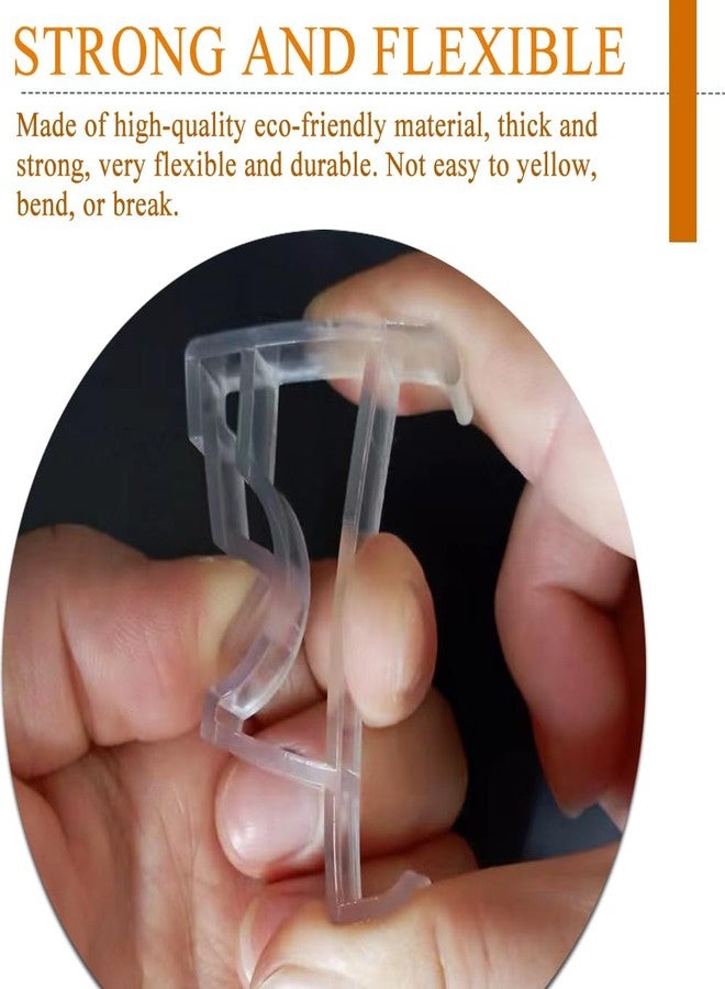 Takngjd Blind Clips, 2 Inch Clear Valance Clips, 12 Pcs Valance Clips for Blinds, Blind Valance Clips for Wood or Faux Wood Horizontal Blinds Valance - Image 3