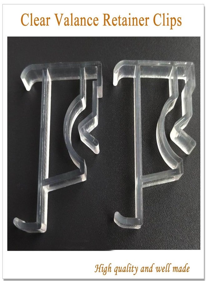 Takngjd Blind Clips, 2 Inch Clear Valance Clips, 12 Pcs Valance Clips for Blinds, Blind Valance Clips for Wood or Faux Wood Horizontal Blinds Valance - Image 5