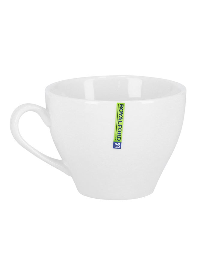 Royalford 750Ml Magnesia Porcelain Cup And Saucer White 750ml - Image 4