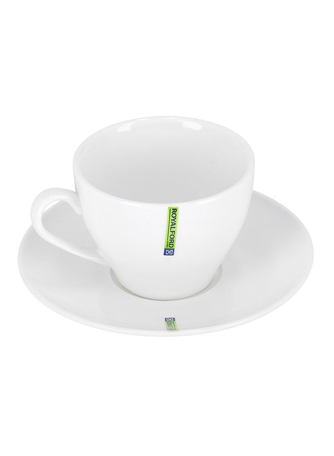 Royalford 750Ml Magnesia Porcelain Cup And Saucer White 750ml - Image 3