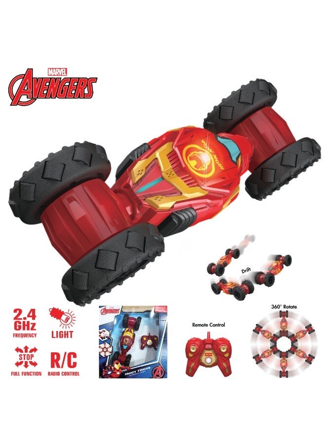 MARVEL Iron Man Avengers RC Stunt Car for Kids | 360° Rotating Skidding Drift Toy | Rechargeable Remote Control Fancy Tricks Vehicle - Image 5