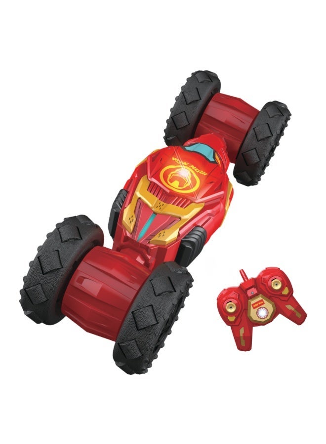 MARVEL Iron Man Avengers RC Stunt Car for Kids | 360° Rotating Skidding Drift Toy | Rechargeable Remote Control Fancy Tricks Vehicle - Image 1