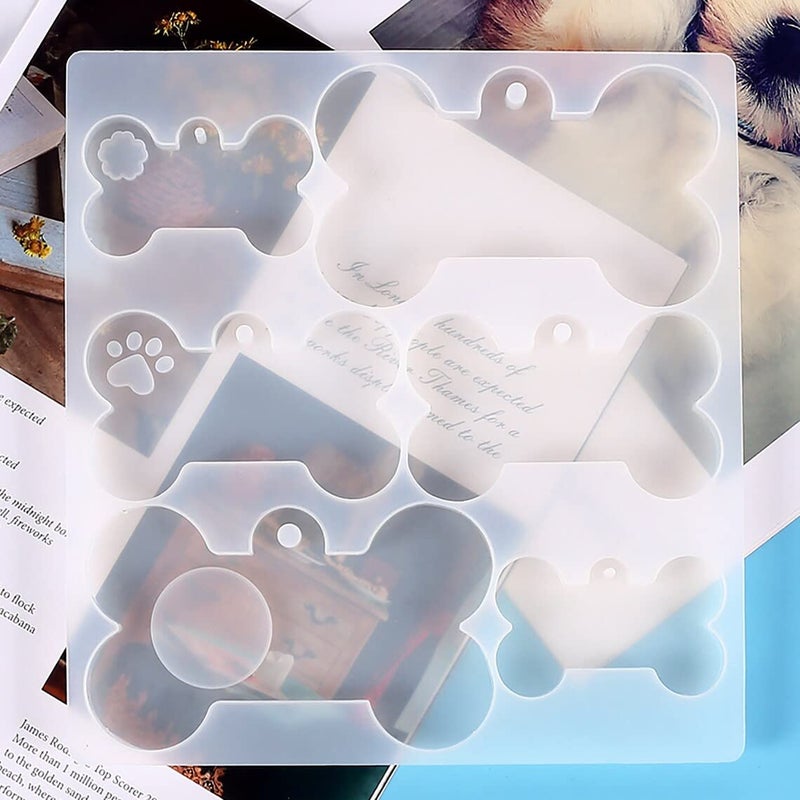 Artool ARTOOL Dog Bone Resin Mold Creative DIY Keychain Art and Craft Making Silicone Epoxy Resin Art Mould Set of 1 - Image 5