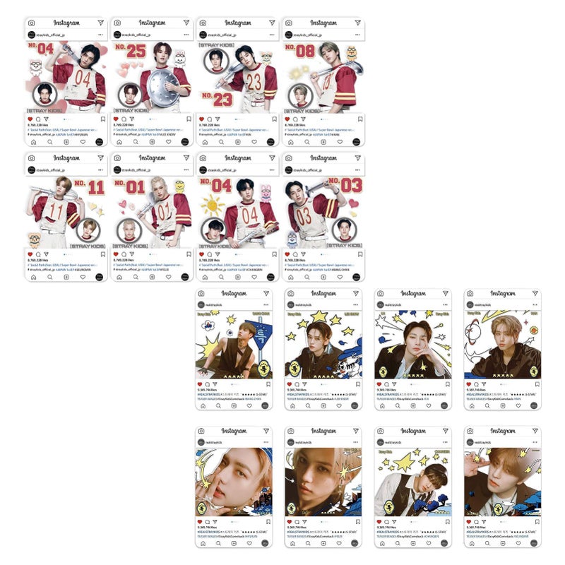 KPOPBP 5 Star Album Merch Gift Box Set including 110 PCS Photocards, 16pcs Transparent Cards, 180pcs Laptop Stickers, Keychain, Lanyards and Tape Rolls, Gift for SKZ Fans - Image 5
