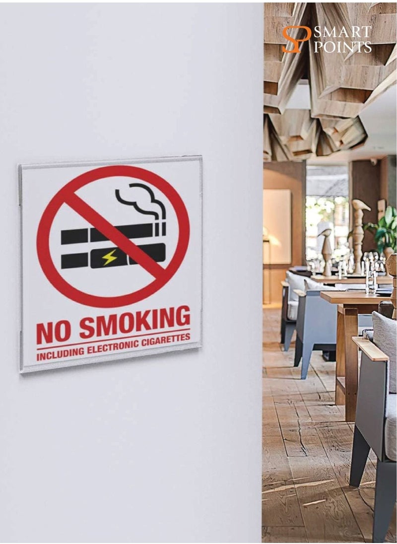 SMARTPOINTS - Acrylic Wall Sign Holder 8.5 x 11 Inches Horizontal 12 Pack, Clear Plexiglass Display Sign Holders Adhesive with 3M Tape, Plastic Photo Ads Frames for Office Hospital Hotel Store - Image 1