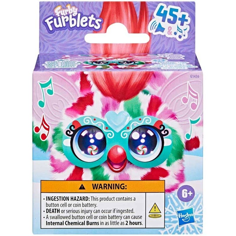Furby فوربي فربلت بيب-مينت لعبة قماشية تفاعلية صغيرة - Image 1