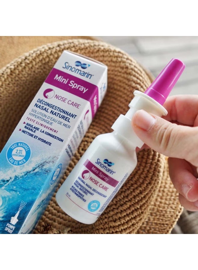 Sinomarin Natural Nasal Decongestant Mini Hypertonic Nasal Spray 30ml - Image 2