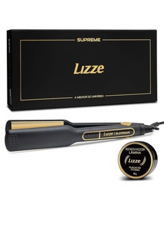 Lizze Lizze Supreme Professional Hair Straightener with Titanium Plates – Up to 250°C / 480°F – Made in Brazil – High Heat Flat Iron for Salon & Keratin Treatment Use  - Image 1