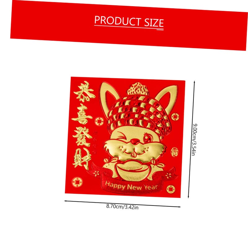 66 Pcs Lunar New Year Red Envelopes Money Packets Hot Stamping Design For Wedding Festival - Image 3