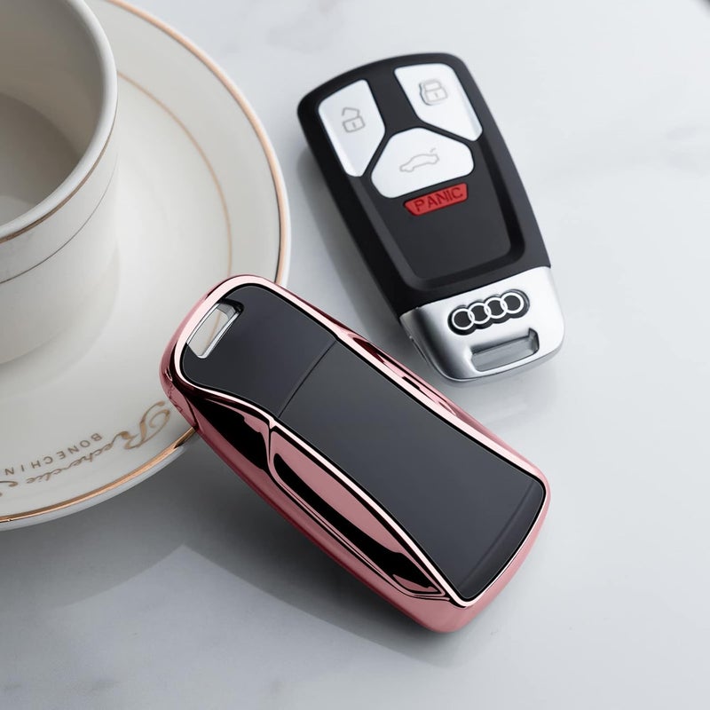 Tengare Pink Car Key Fob Cover for Audi - Image 5