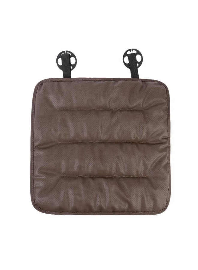 DiGallen Dijialun Premium Leather Car Seat Cushion, Breathable Summer Front And Rear Seats, Office Chair Pad, Gray - Image 2