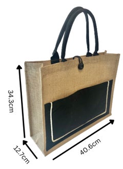 AURA Aesthetic Jute Bag by Photon | Eco-friendly Reusable Grocery bags  - Image 2