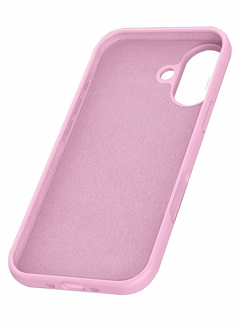Silicone Protective Phone Case for iPhone 17 - Soft Anti-Scratch Microfiber Lining Ultra Slim Drop Protection Phone Cover - Pink - Image 5