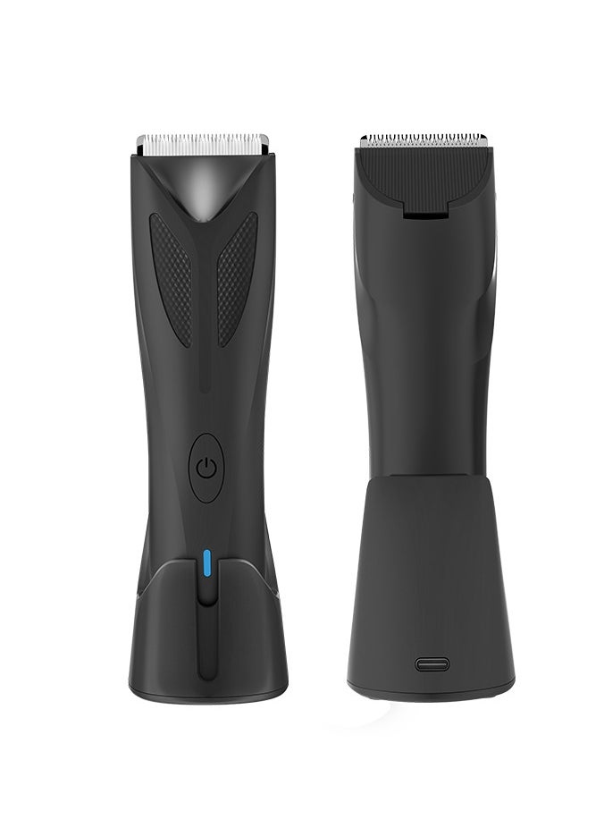 Gerenic - Body Hair Trimmer for Men, Electric Body Shaver Groomer with LED Lighting, Waterproof Wet/Dry , USB-C Rechargeable with Standing Recharge Dock - Image 1