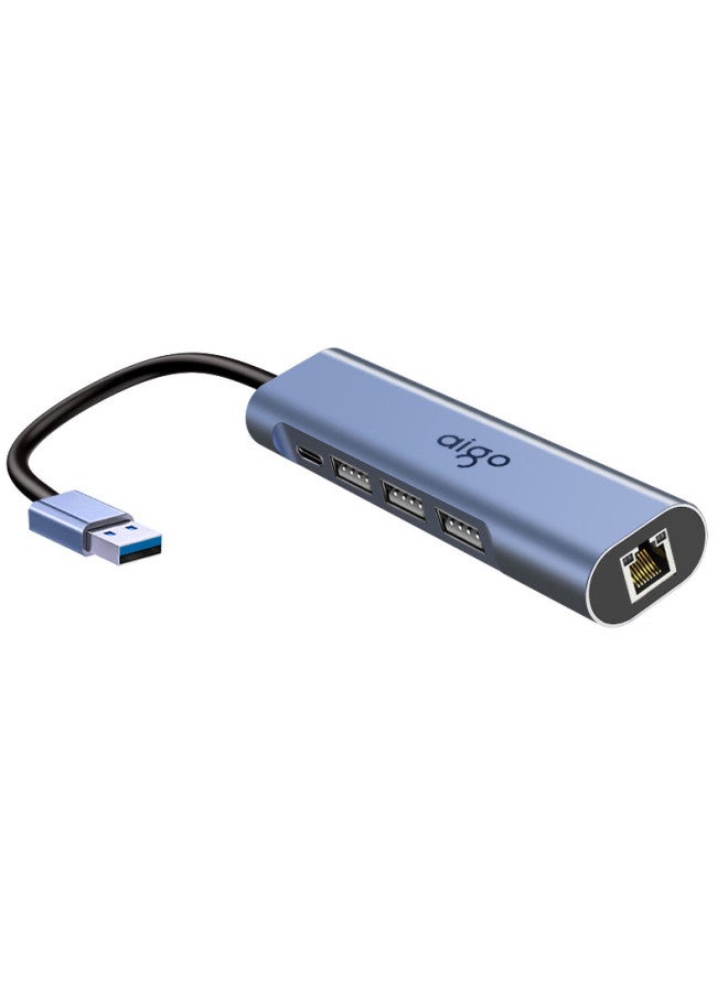 aigo Usb To Rj45 Gigabit Ethernet Adapter, Network Cable Converter, Laptop Docking Station, Usb Hub, Expansion Dock R03A (Metal) - Image 5