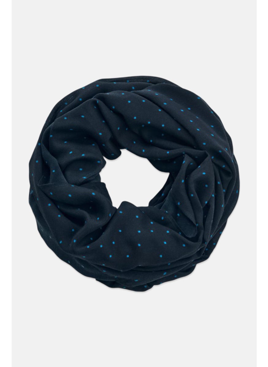 Tchibo Women Polka Dot Scarf, Navy  - Image 2