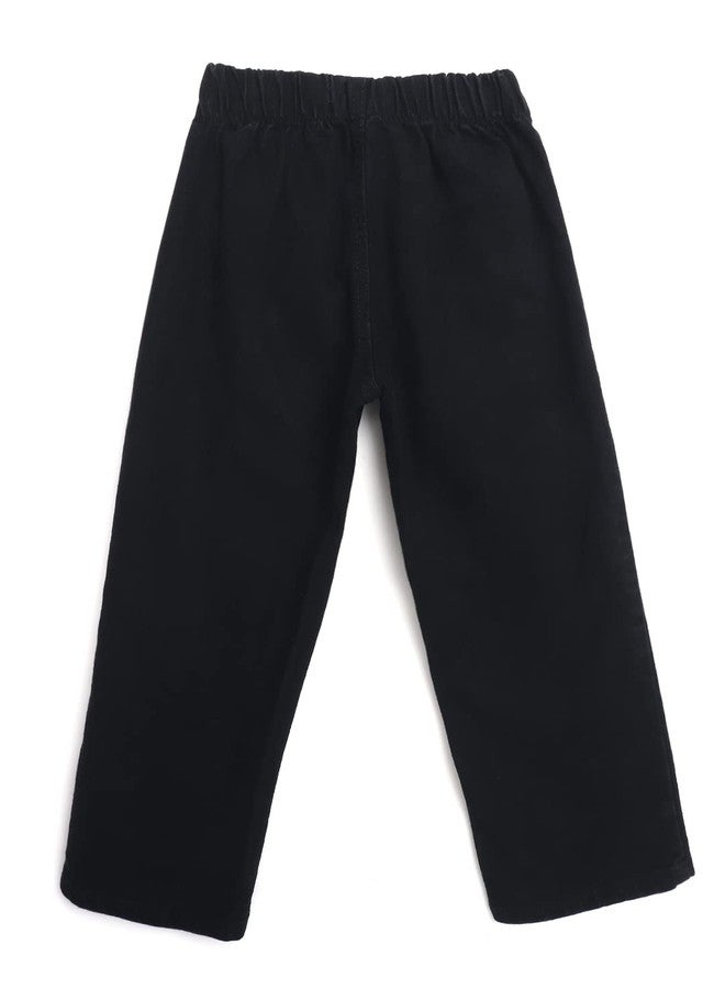 KOTTY Girls Black Regular Solid Jeans (Black1,5-6Years) - Image 4