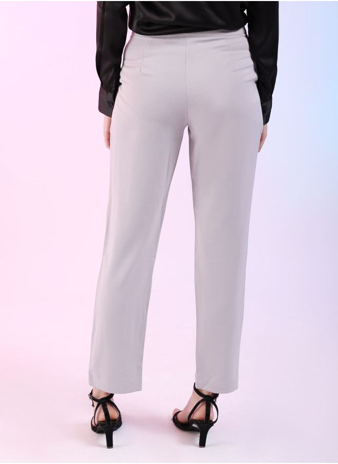 Freehand Women Regular Fit Solid Mid-Rise Pleated Pants  - Image 1