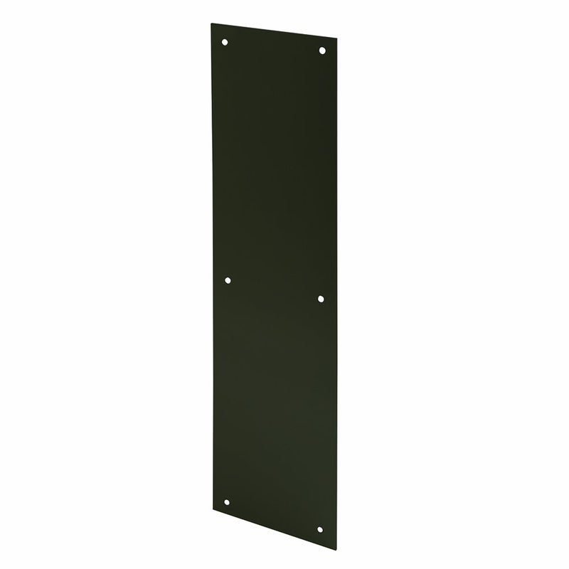 PrimeLine J 4686 Door Push Plate 4 In x 16 In Bronze Single Pack