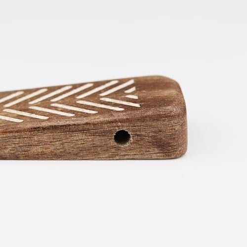 Indian-Shelf Indian Shelf 3 Pieces Wooden Door Stopper Wedge Heavy Duty Anti Slip Rubber Base Door Stop for Floor Door Holder for Home Office Bedroom Kitchen Tiles Marble Use - Image 4