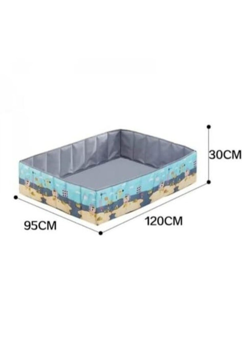 Crater Kids Sand barrier Foldable Game Room for play and Storage : 30 cm*120 cm*95 cm - Image 4