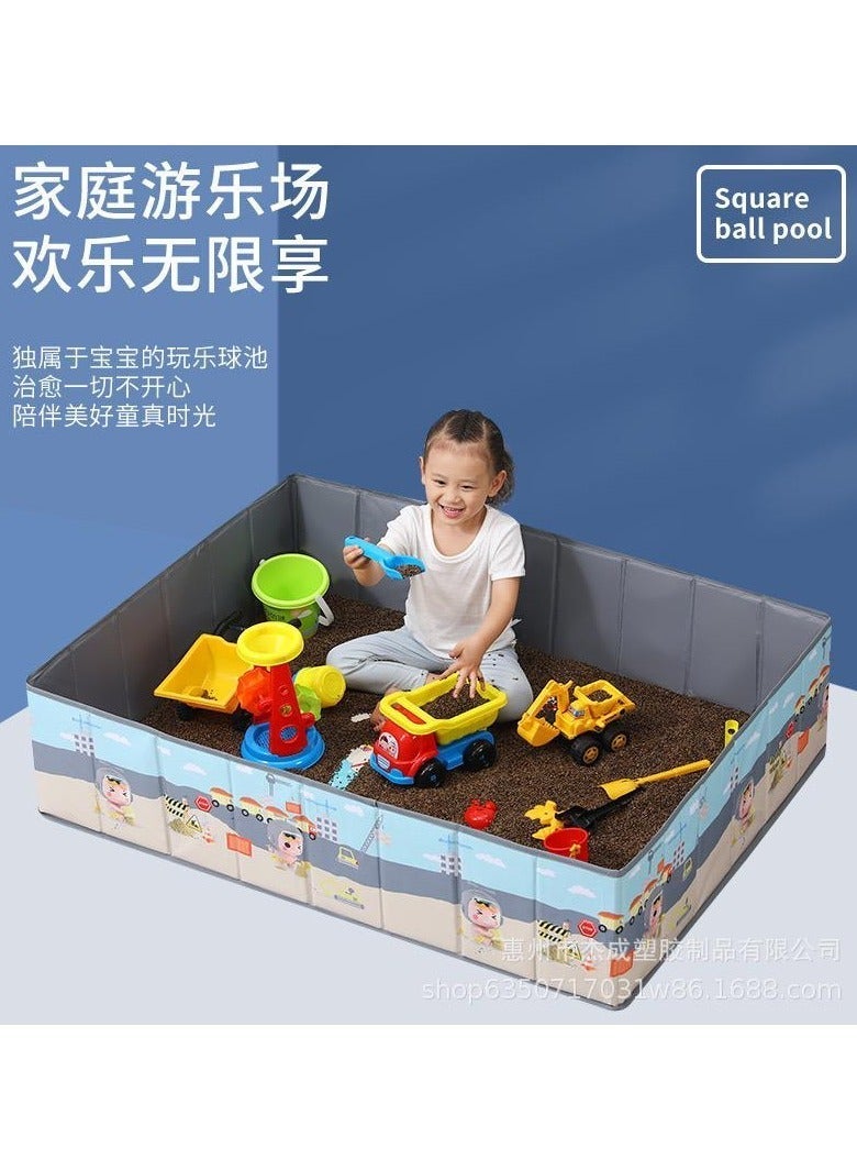 Crater Kids Sand barrier Foldable Game Room for play and Storage : 30 cm*120 cm*95 cm - Image 3