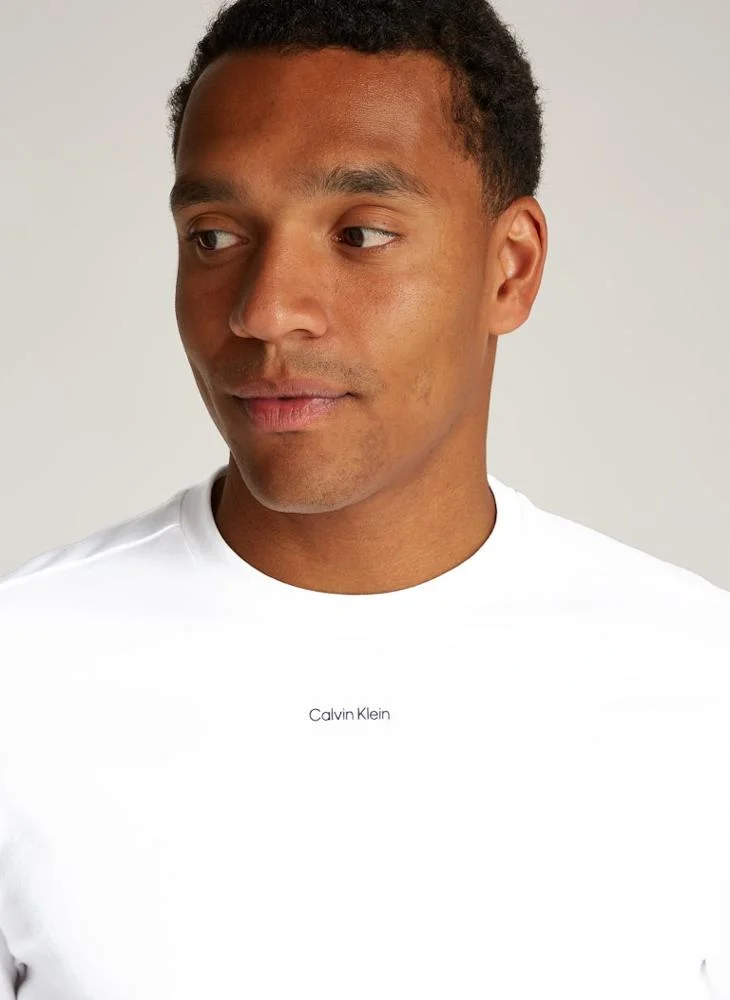 CALVIN KLEIN Logo Crew Neck Interlock T-Shirt