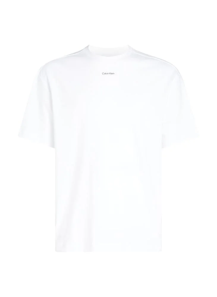 CALVIN KLEIN Logo Crew Neck Interlock T-Shirt